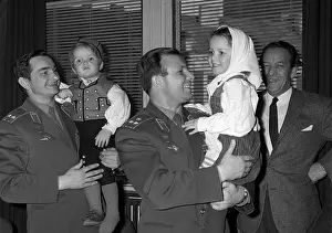 Oslo: Y.A. Gagarin and V.F. Bykovsky visit Norway
