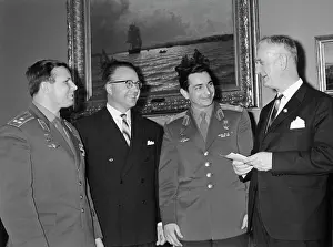 Oslo: Y.A. Gagarin and V.F. Bykovsky visit Norway