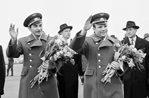 Oslo: Y.A. Gagarin and V.F. Bykovsky visit Norway