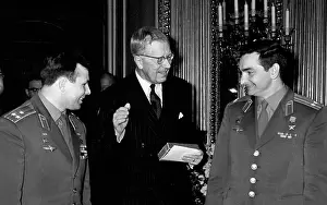Gustaf: Y.A. Gagarin and V.F. Bykovsky visit Sweden