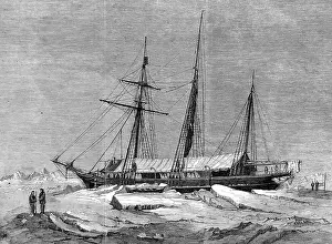 Franklins: The Yacht Fox, wintering in the Arctic ice pack 1859