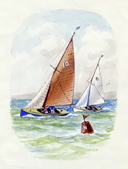 Yachts: Two Yachts Racing