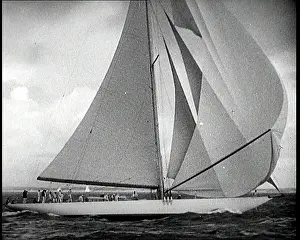 Yachts: Two Yachts Sailing on the Sea