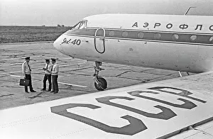 Elista: Yakovlev Yak-40 aircraft, 1974