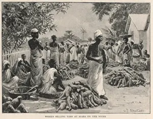 Yams: YAM MARKET, ASABA, RIVER NIGER