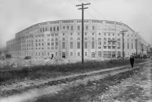 Ballpark: Yankee Stadium on April 3, 1923, awaiting