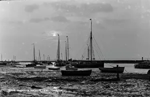 Anchored: Yarmouth Harbour at Low Tide