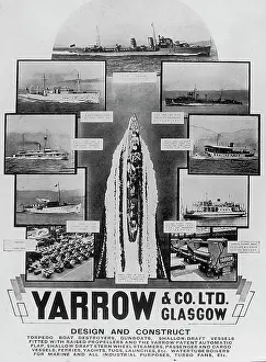 Yarrow: Yarrow Ship Builders Poster Glasgow