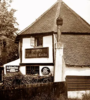 Cocks: Ye Old Fighting Cocks, St. Albans, early 1900s