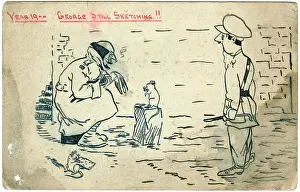 Cartoonists: Year 19-- George still sketching! by George Ranstead