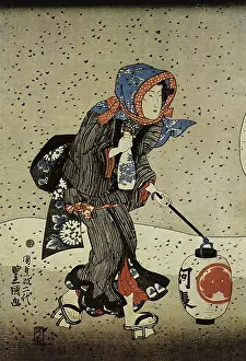 Utagawa: Year-End Snow