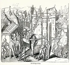 1380s: Hundred Years War, storming a fort
