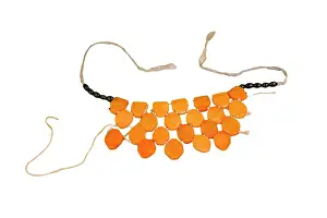 Asthma: Yellow beaded asthma cure necklace
