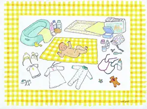 Gingham: Yellow Gingham Layette