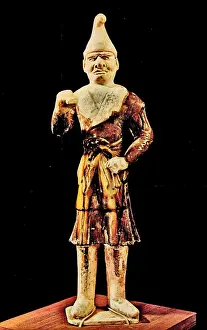 Pointed: Yellow Glazed Central Asiatic Groom
