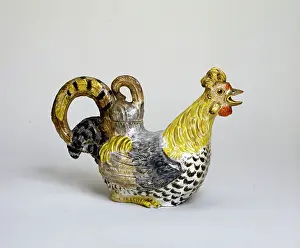 Pike: Yellow-headed rooster teapot