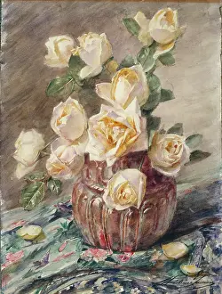 Lemaire: Yellow Roses in a Vase