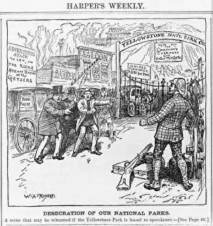 Speculators: Yellowstone National Park. Desecration of ?