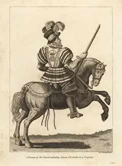 Goodnight: A Yeoman of the Guard attending Queen Elizabeth