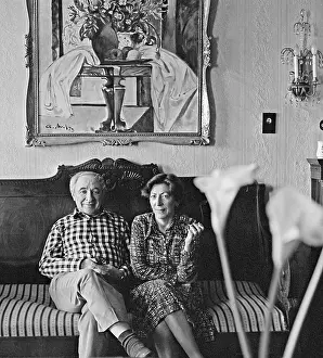 Lebedev: Yevgeny Lebedev and his wife, 1986