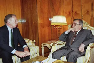 Primakov: Yevgeny Primakov meets with Gerd Dietrich Merrer