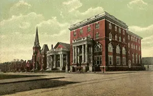 Heel: Y.M.C.A. and High School. Winston-Salem