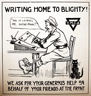Blighty: YMCA poster during WW1