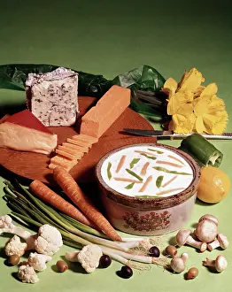 Bleu: Yogurt Dip Vegetables Assorted Cheeses