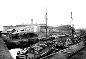 Ouse: York, Barges on the Ouse 1885