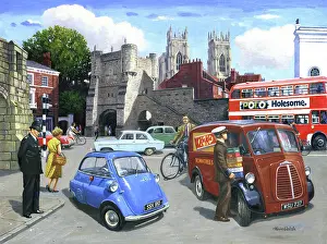 Rowntree: York, Isetta Bubble Car, Morris Van