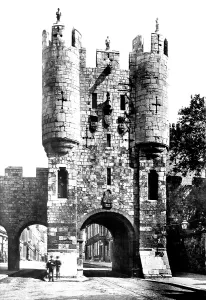 Micklegate: York, Micklegate Bar c1885