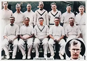 Inset: Yorkshire CCC Cricket Team