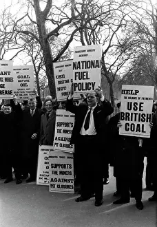 Mineworkers: Yorkshire Miners protest