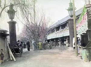 Yoshiwara: Yoshiwara, red light district, Tokyo, Japan, circa 1880s