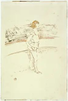 Acrobats: Young acrobat in the ring