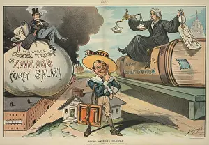 Schwab: YOUNG AMERICA'S DILEMMMA. Cartoon comparing ?