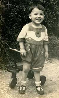 Laughs: Young boy laughing