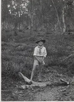 Mauritius: Young boy scout on outdoor activity, Mauritius