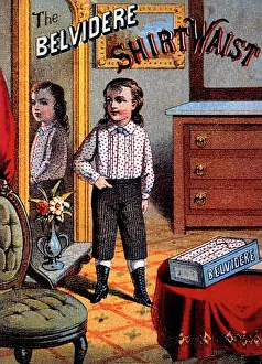 Belvidere: Young Boy Standing by Mirror