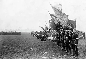 Agers: Young boys waving flags, 1915
