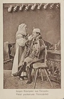 Spouses: Young bride and groom from Toroszko