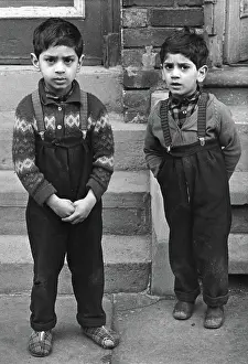 Braces: Two young British Asian boys