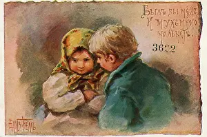 Elizaveta: Two young children talking - Elizabeth Bem