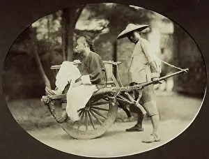 Chinaman: Young Chinaman in a rickshaw