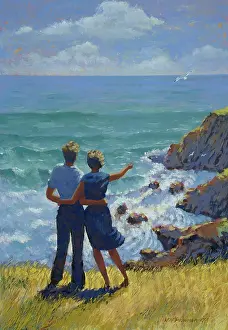 Plowman: Young Couple on Cliffs