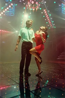 Dancewear: Young couple at a disco, Cornwall