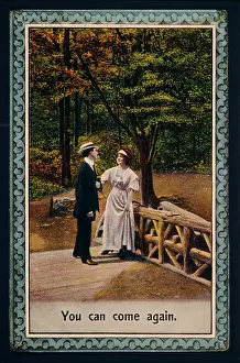 Promiscuous: Young couple on a footbridge