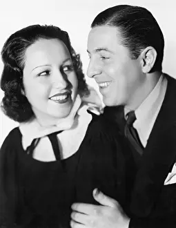 Affections: Young couple looking lovingly at each other