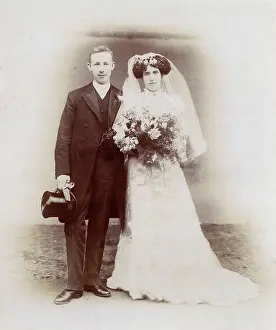 The Julia Sherborne Collection: Young couple in a wedding photo