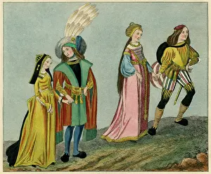 Slung: Two Young Couples 15th century